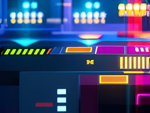 Mobile phone displaying a hybrid-casual arcade game with colourful progression UI and upgrade shop